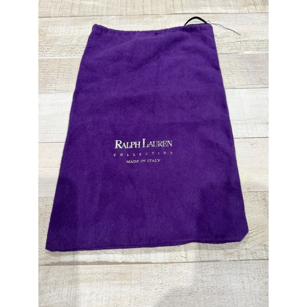 Ralph Lauren Collection Purple Drawstring Dust Bag Made in Italy 10x15
